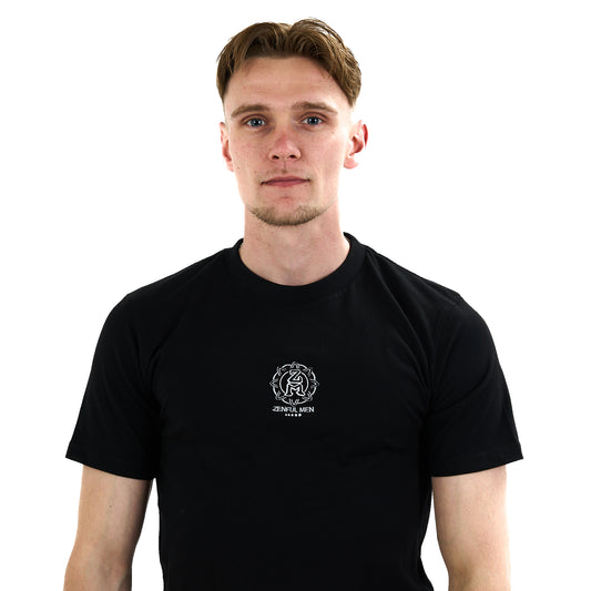 Premium Black Embroidery T-Shirt Black/out Logo