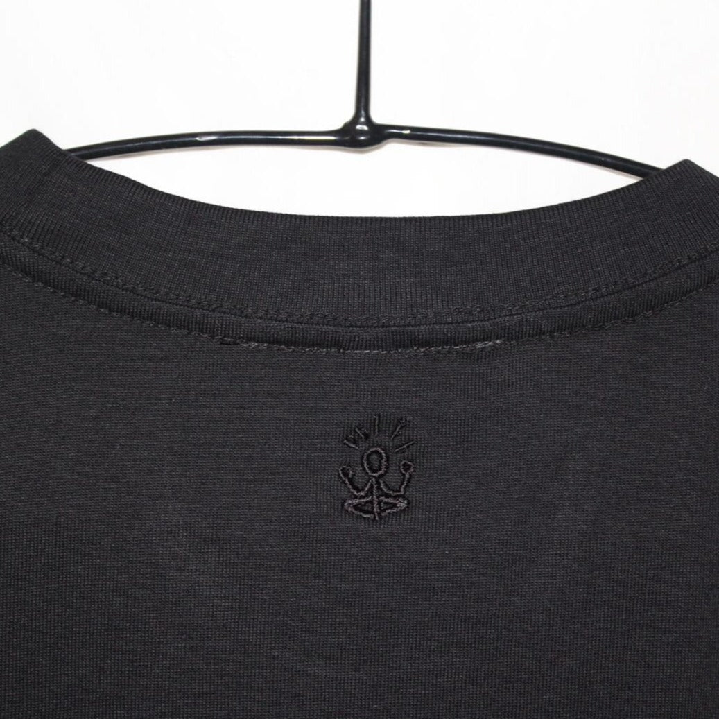 Premium Black Embroidery T-Shirt Black/out Logo